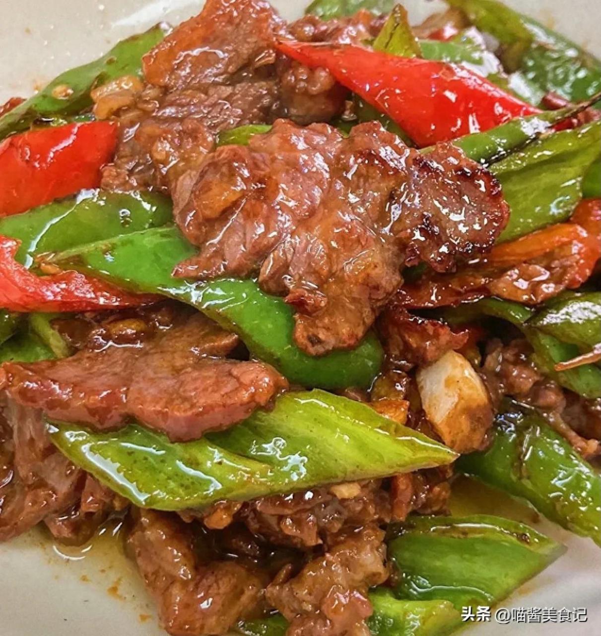 青椒炒牛肉的做法及腌制牛肉的详细步骤，口感鲜美营养丰富-东方美食